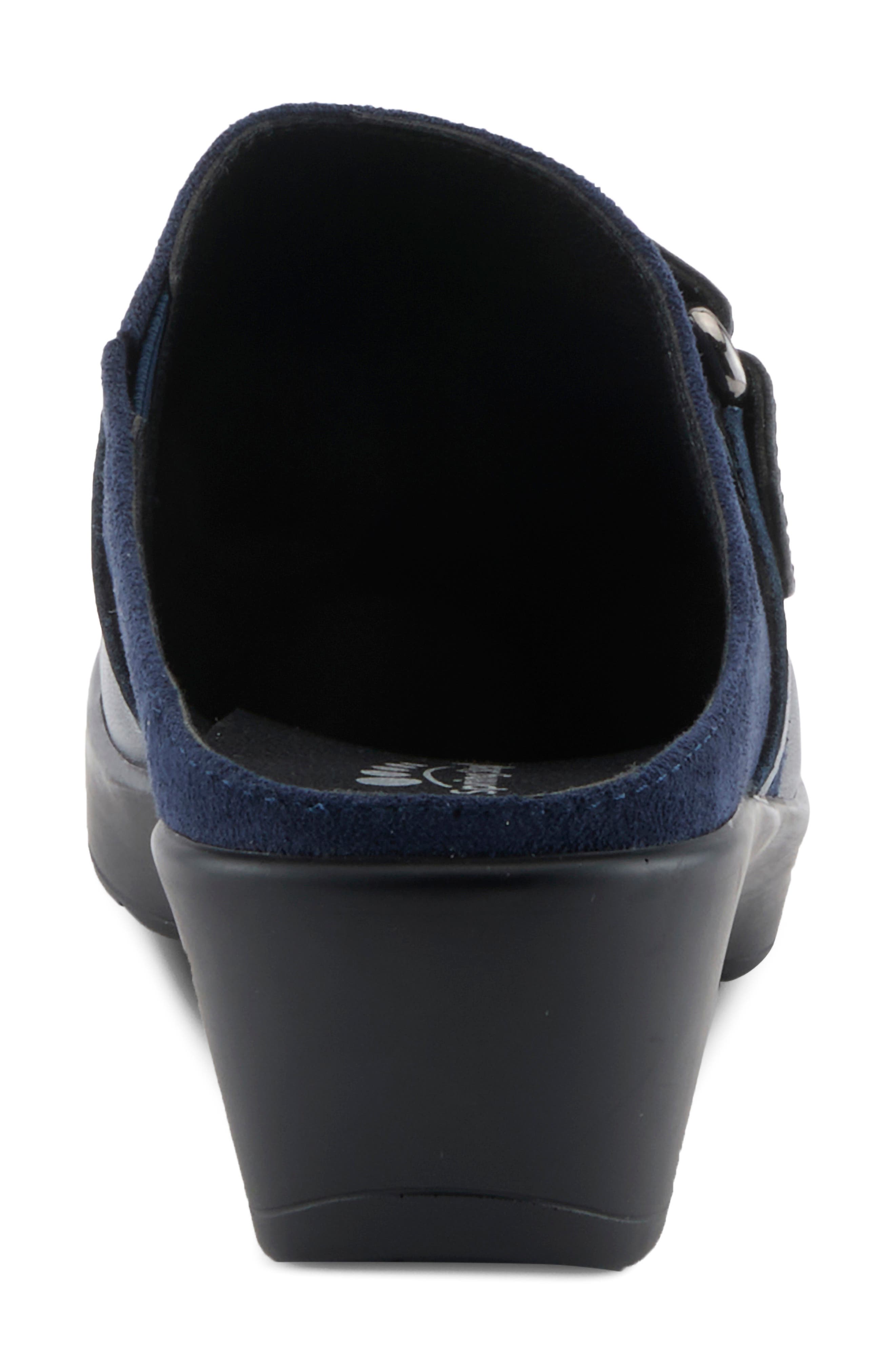 Cimika Leather Clog, Alternate, color, NAVY