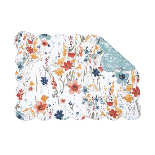 C & F Home C&f Home Sheila Wildflower Placemats Set Of 6 All Seasons Floral Flowers Watercolor, 13" X 19" In Multi