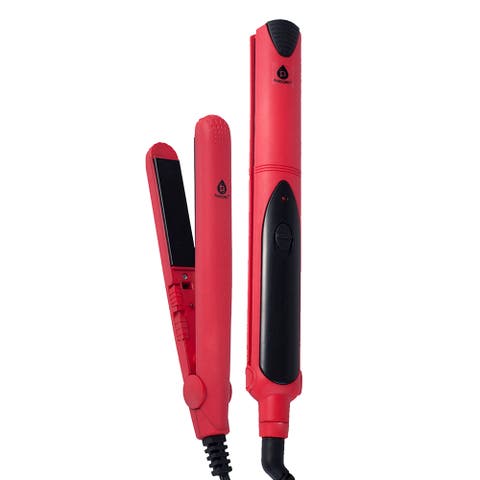 Flat Iron Hair Straightener With A Free Travel Straightener