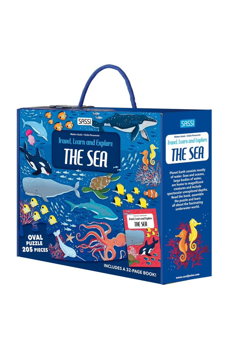 Sassi The Sea 205 Piece Puzzle and Book Set, Main, color, Multicolored