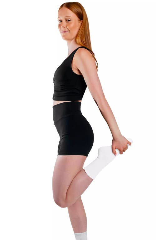Cheeky Cherry Leakproof Everyday Liner Bike Shorts In Black