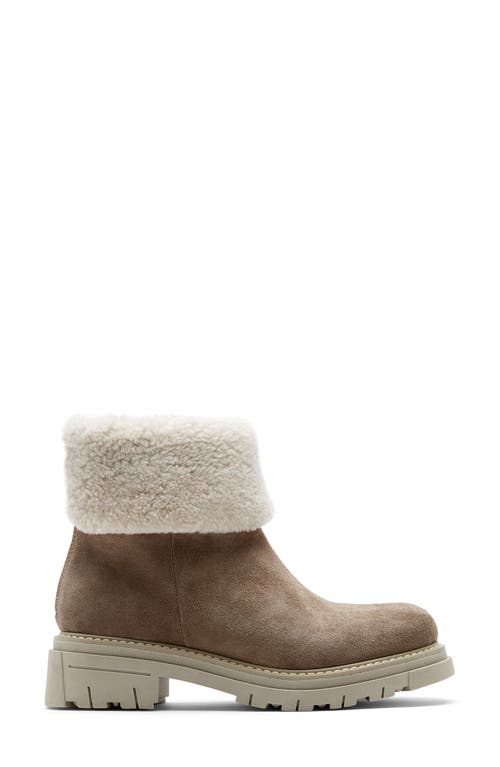 La Canadienne Dwayne Waterproof Genuine Shearling Cuff Bootie In Multi