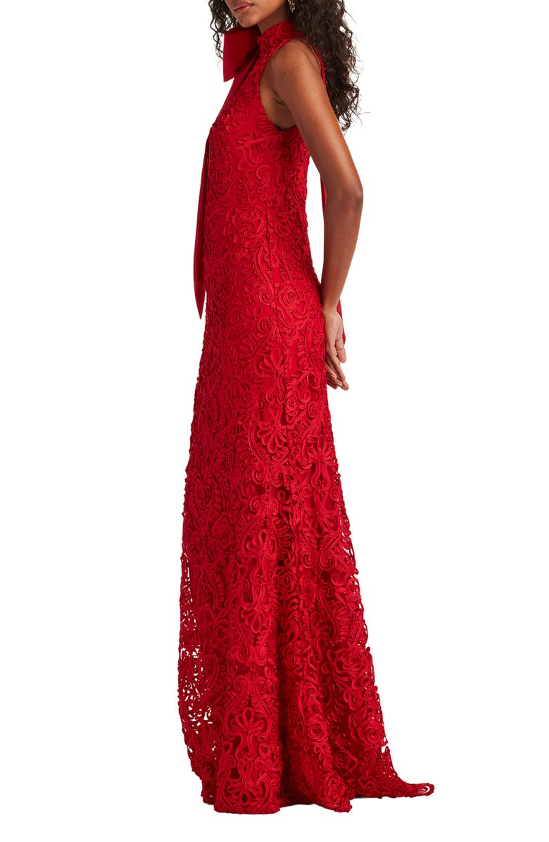 Tadashi Shoji Ribbon Bow Sleeveless Gown, Alternate, color, 