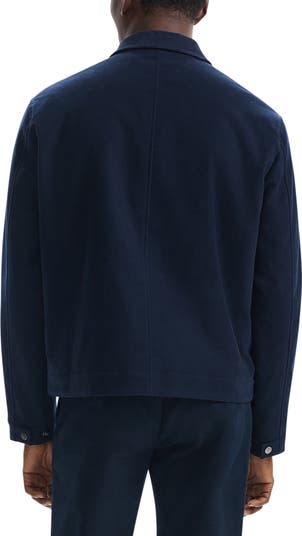 Theory Zip-Up Brushed Cotton Twill Jacket | Nordstrom