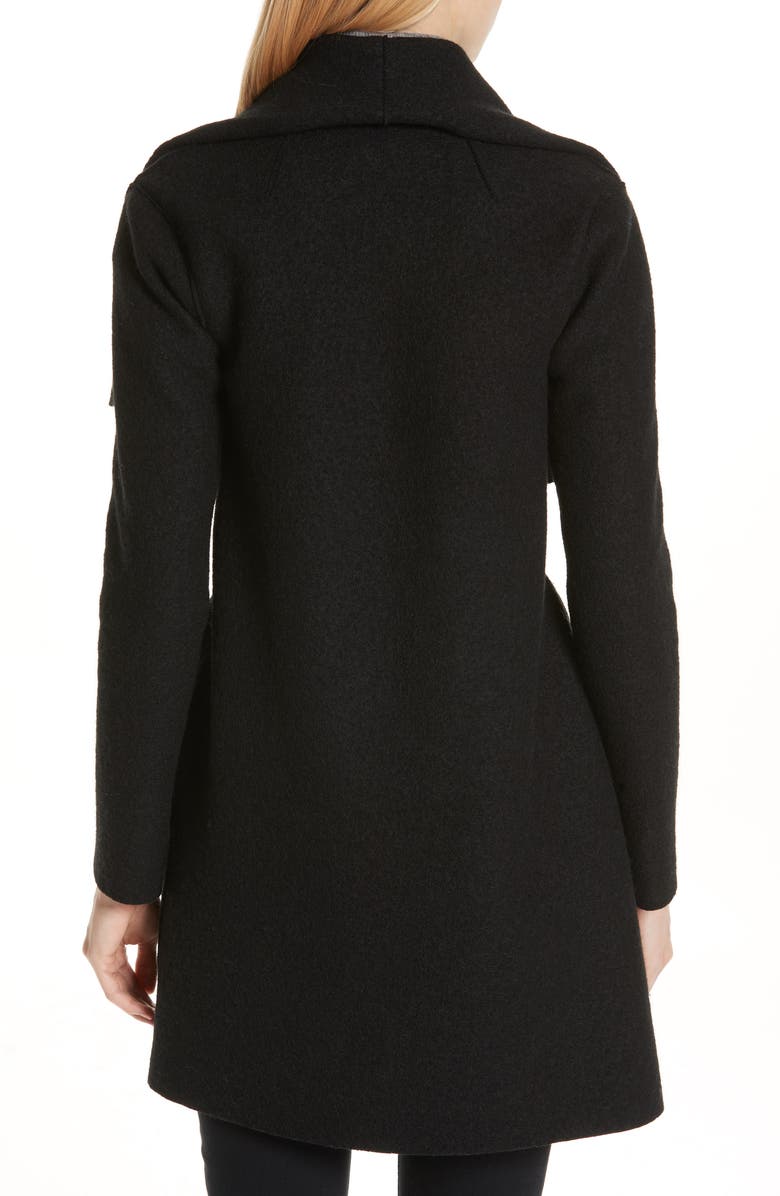 Harris Wharf London Belted Wool Coat, Alternate, color, 