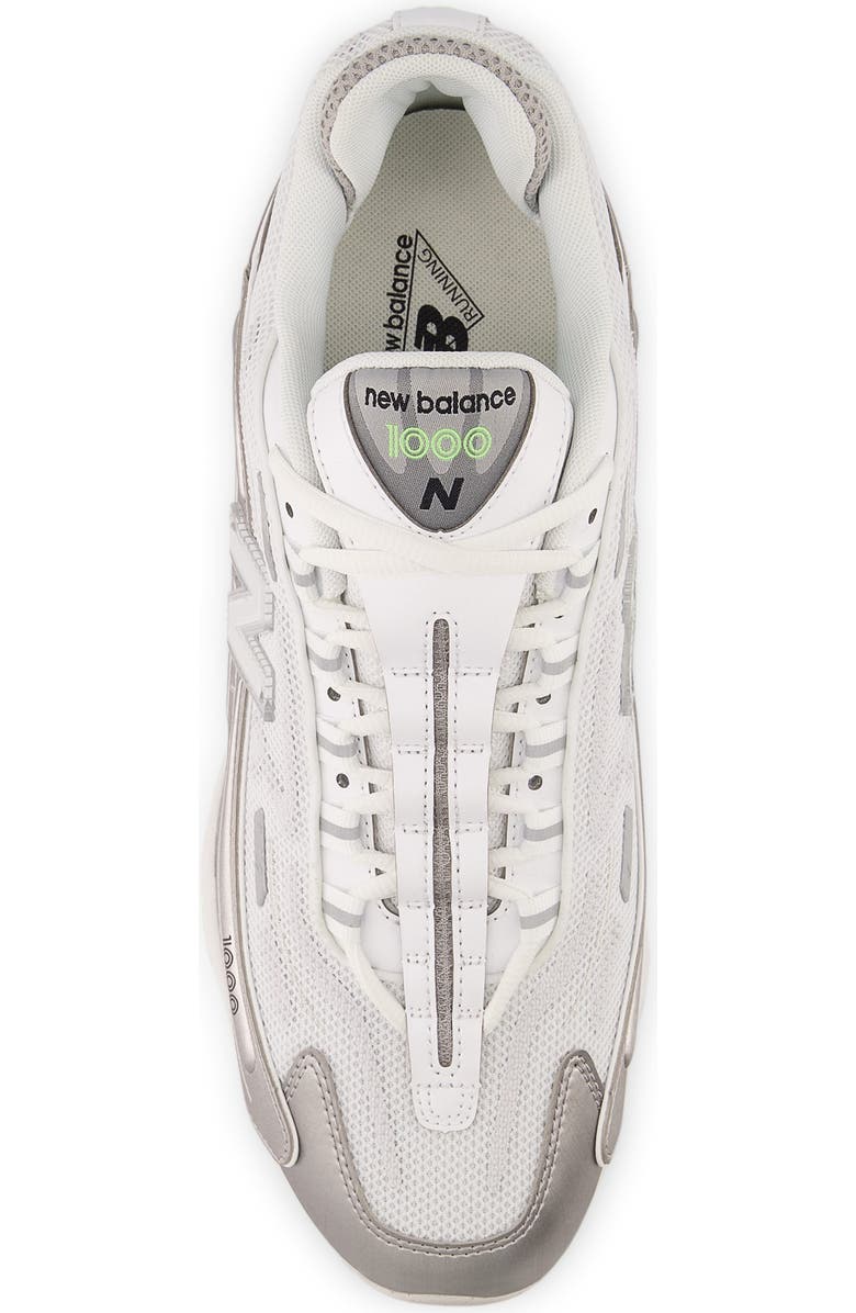 New Balance 1000D Sneaker, Alternate, color, White/ Silver Metallic
