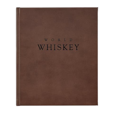World Whiskey Leather Coffee Table Book
