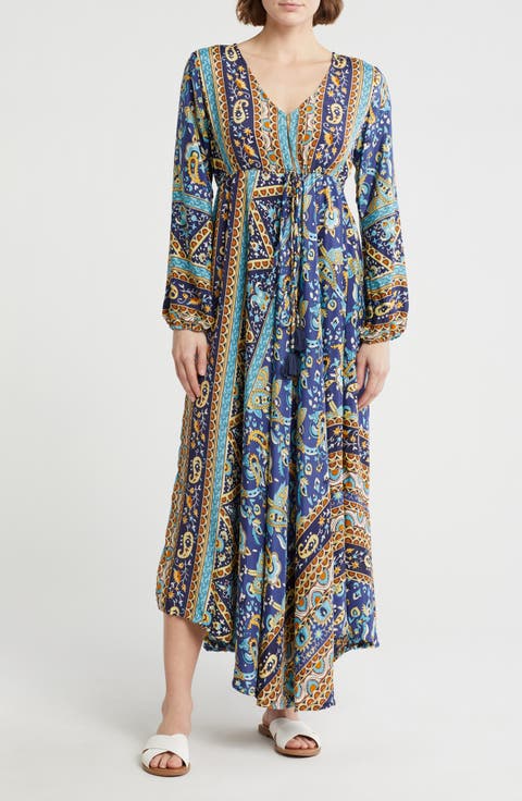 Abstract Cover-Up Beach Dress