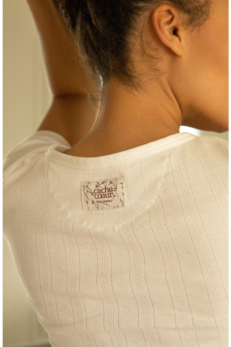 Trousseau Maternity and Nursing T-Shirt, Alternate, color, NATUREL