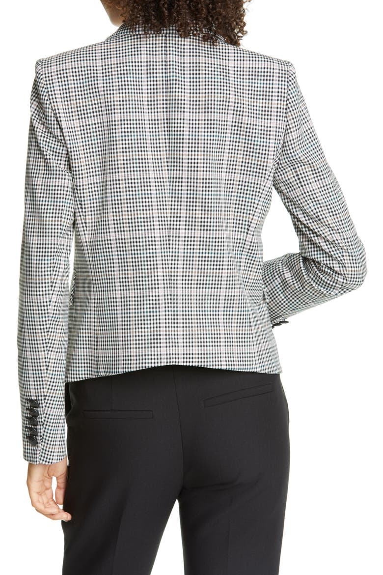 Diego Check Cotton Blend Dickey Jacket, Alternate, color, MULTI