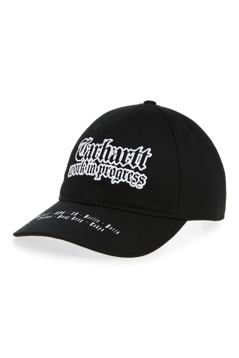 World Tour Baseball Cap, Main, color, BLACK / WHITE