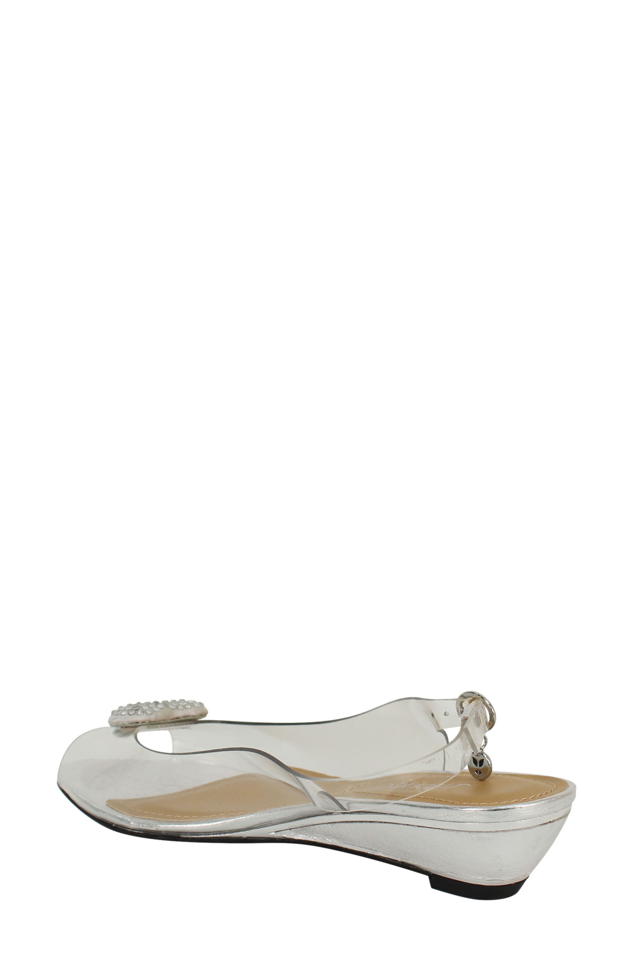 Bevelyn Slingback Sandal, Alternate, color, WHITE CLEAR