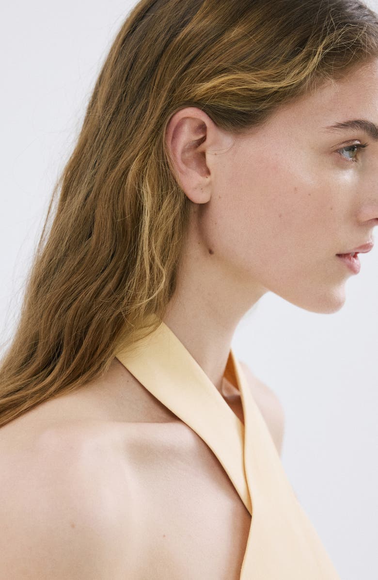 MANGO Martini Halter Top, Alternate, color, Yellow