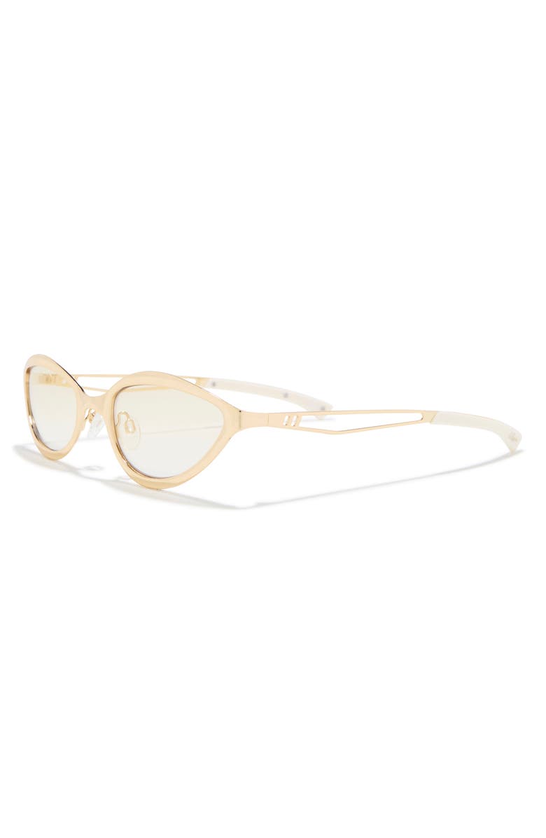 Le Specs Glitch 58mm Cat Eye Sunglasses, Alternate, color, Bright Gold
