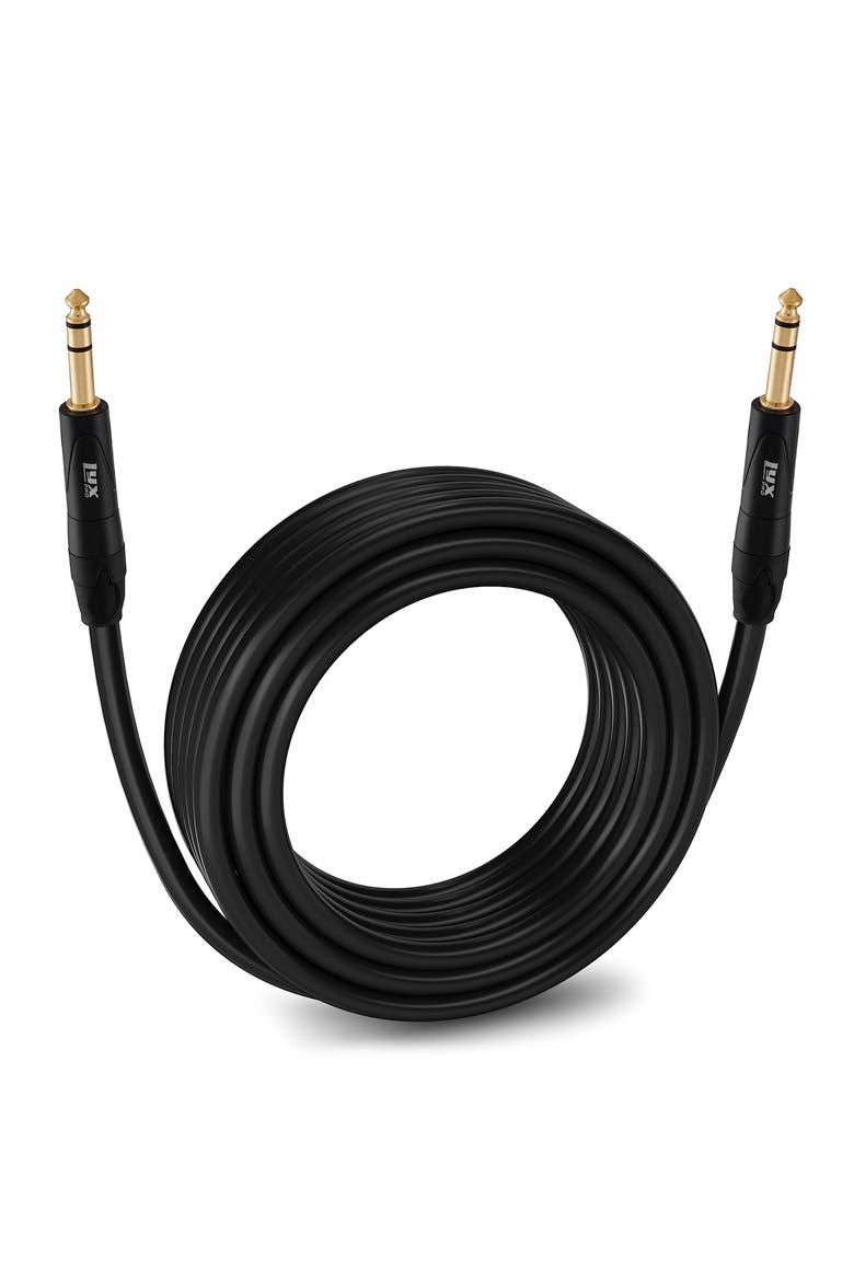 Balanced Audio 1/4 TRS Cable, Male to Male, Durable & Flexible 1/4 to 1/4 Audio Cable, Main, color, Black