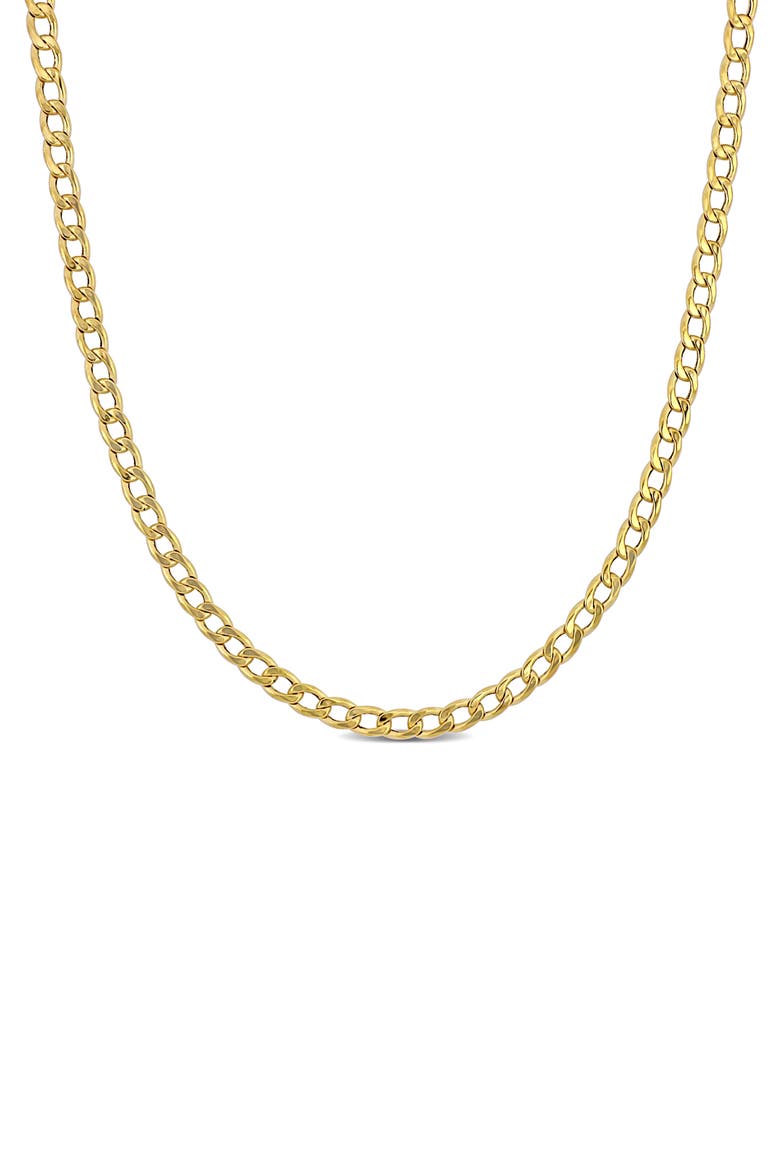 10K Yellow Gold Curb Chain Necklace, Main, color, GOLD