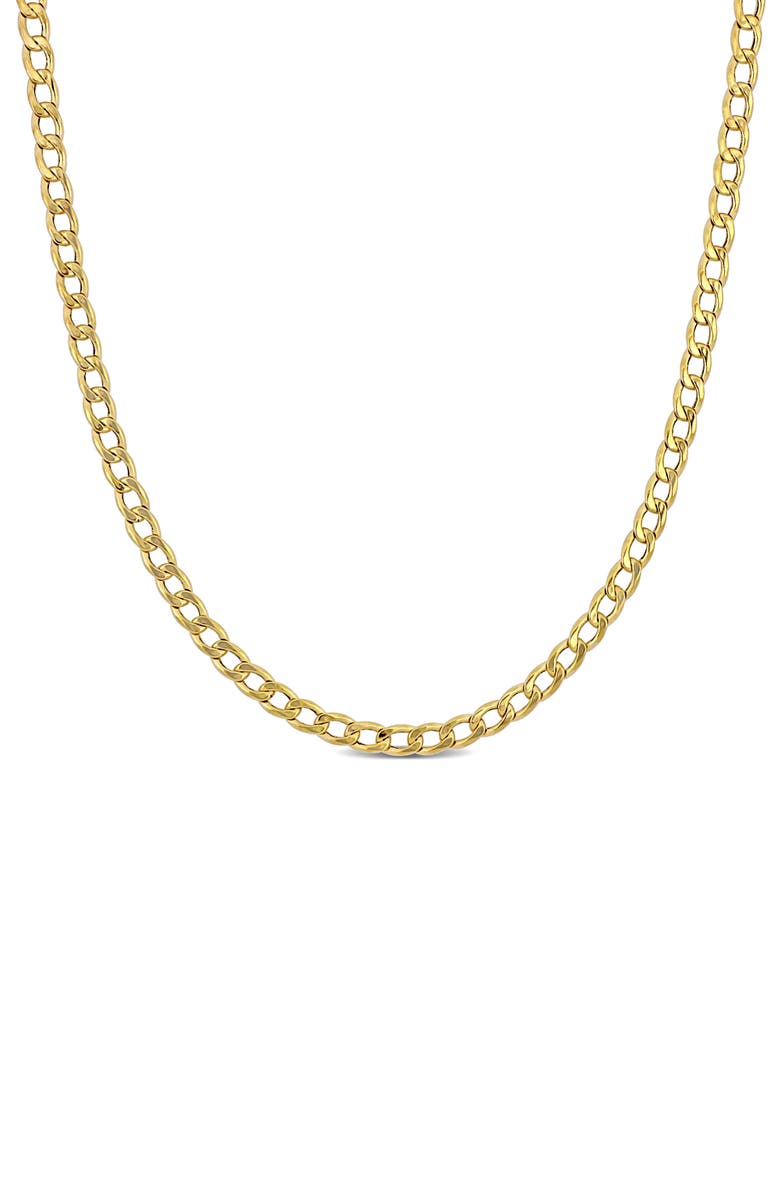 DELMAR 10K Yellow Gold Curb Chain Necklace, Main, color, 