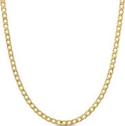 DELMAR 10K Yellow Gold Curb Chain Necklace