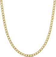 DELMAR 10K Yellow Gold Curb Chain Necklace