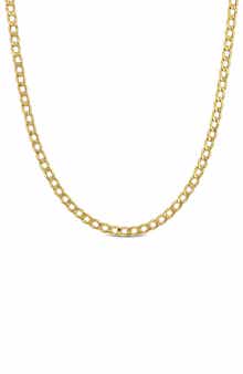 10K Yellow Gold Curb Chain Necklace