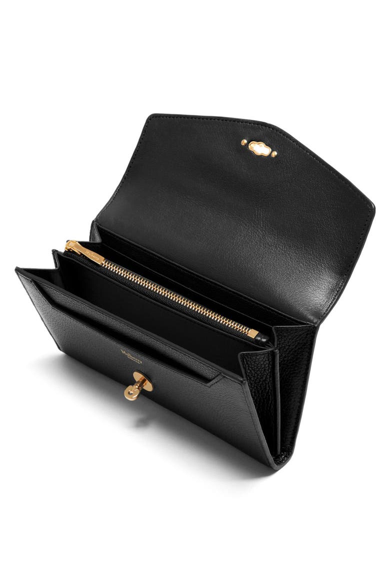 Darley Leather Continental Wallet, Alternate, color, BLACK