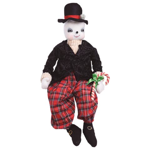 Byron Snowman Joe Spencer Gathered Traditions Christmas Art Doll Figure