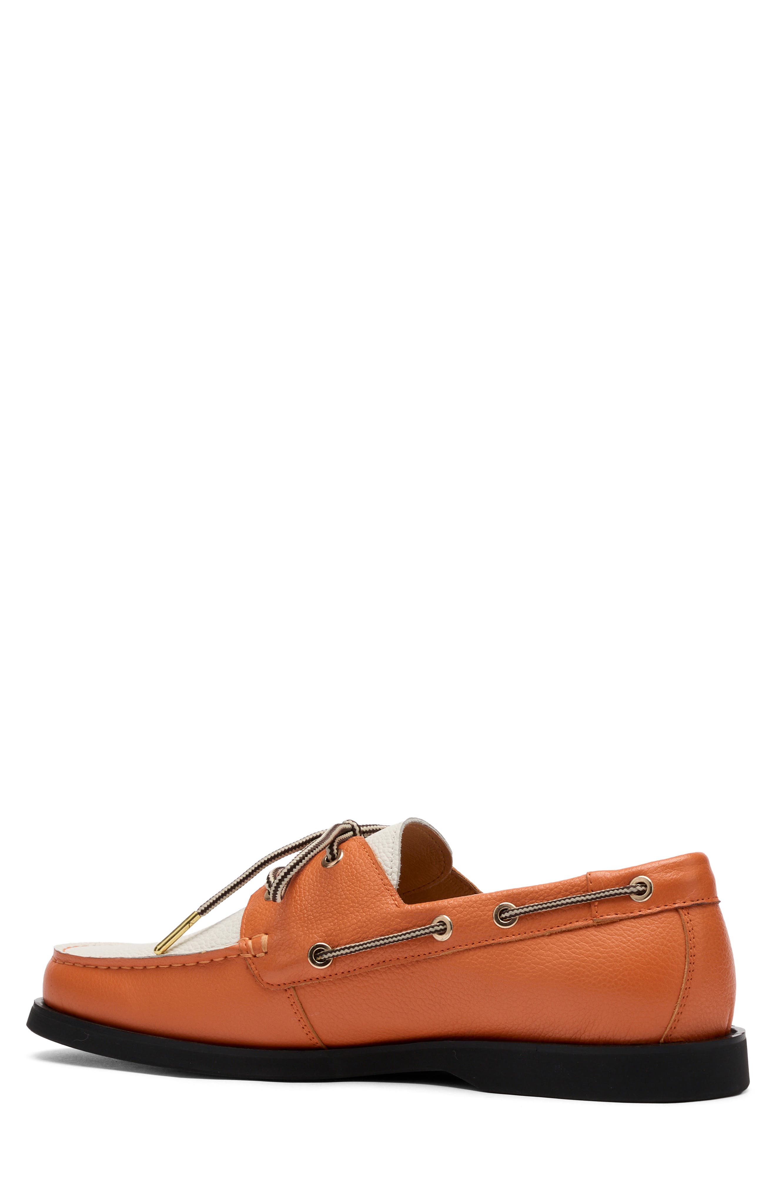 Capri Boat Shoe, Alternate, color, ORANGE/ WHITE