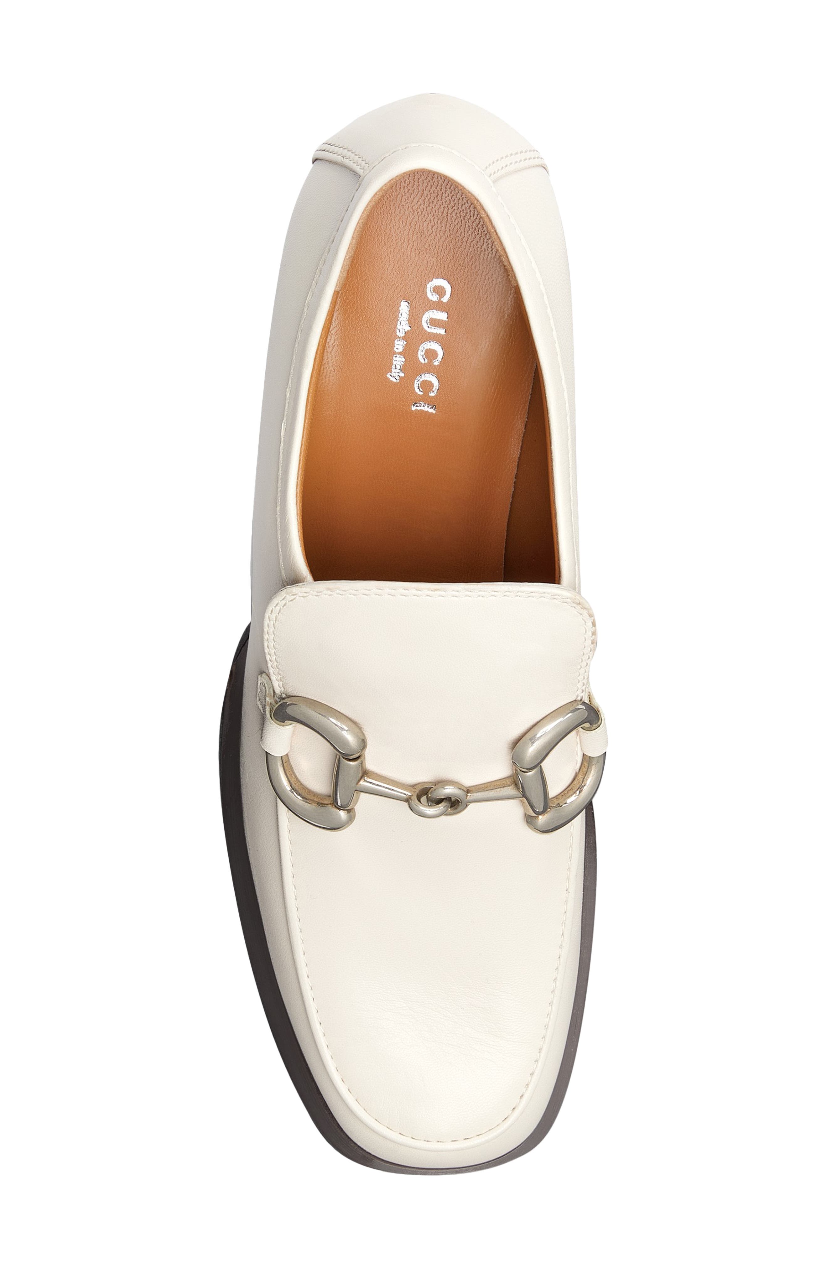 Horsebit Platform Loafer, Alternate, color, MYSTIC WHITE