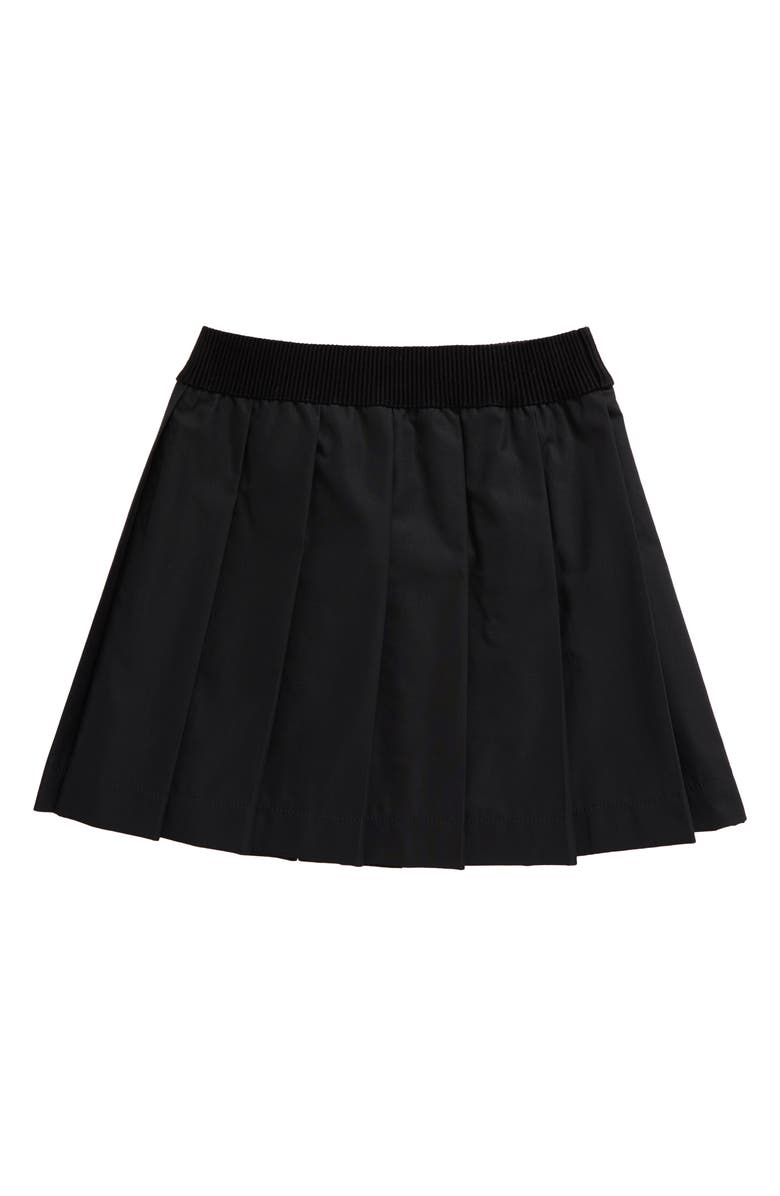 Moncler Kids' Pleated Cotton Blend Skirt, Main, color, 
