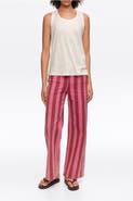 Bimba y Lola Low-Rise 5-Pocket -Striped Denim Trousers