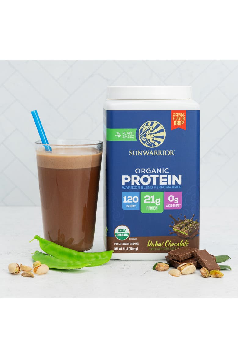 Organic Warrior Blend Performance Protein Powder, Dubai Chocolate, 956.48g Tub, Alternate, color, No Color