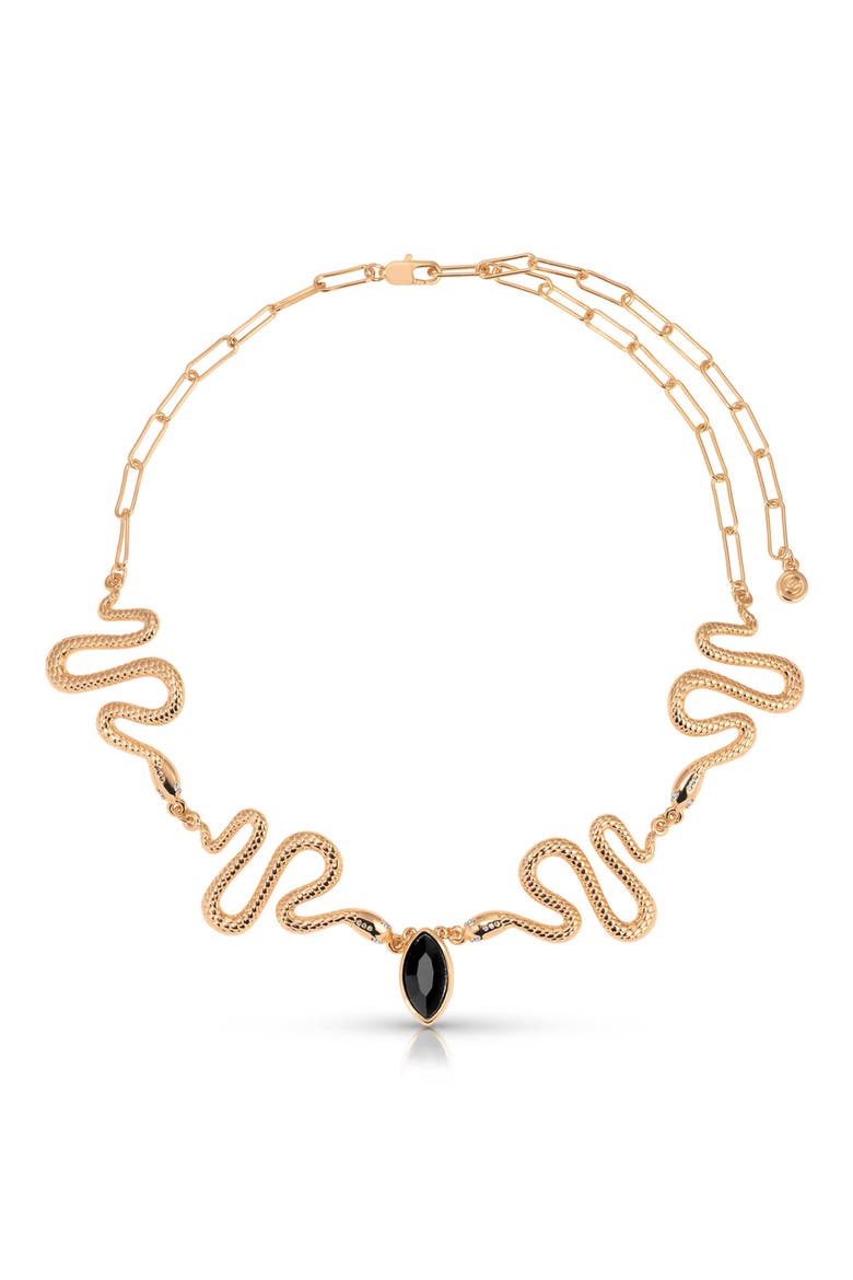 Serpentina Choker Necklace, Main, color, BLACK