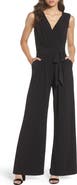 Vince Camuto Faux Wrap Jersey Jumpsuit