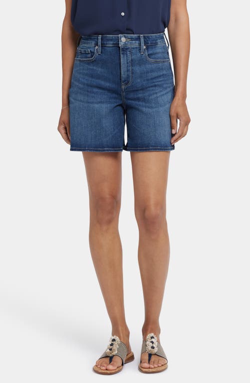 Nydj Birkin High Waist Denim Shorts In Valencia Surf