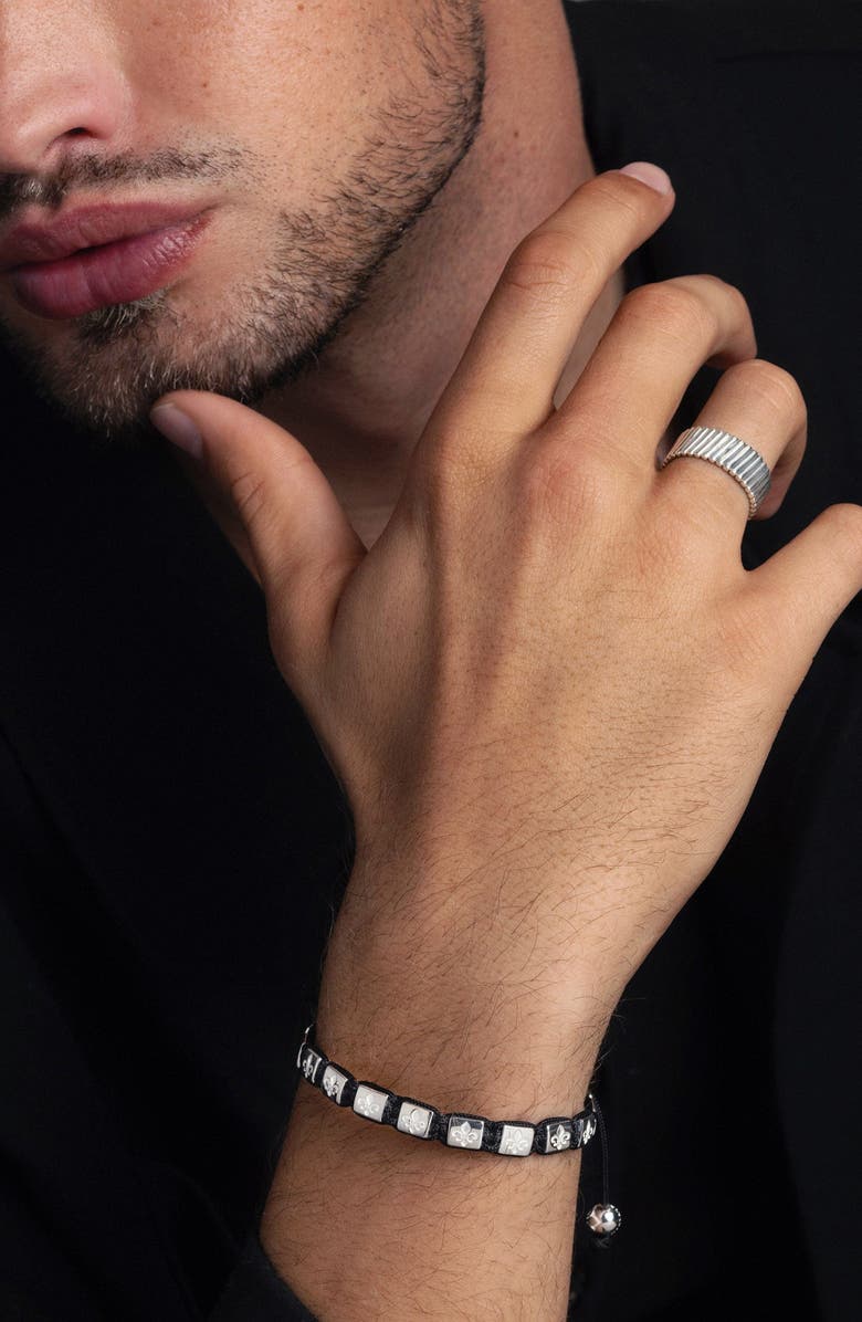 Nialaya Sterling Silver Band Ring, Alternate, color, Silver