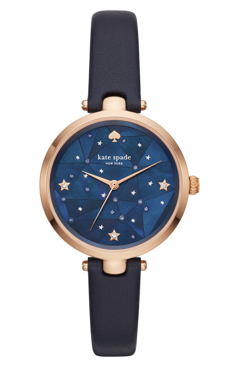Kate Spade New York holland constellation leather strap watch, 34mm, Main, color,