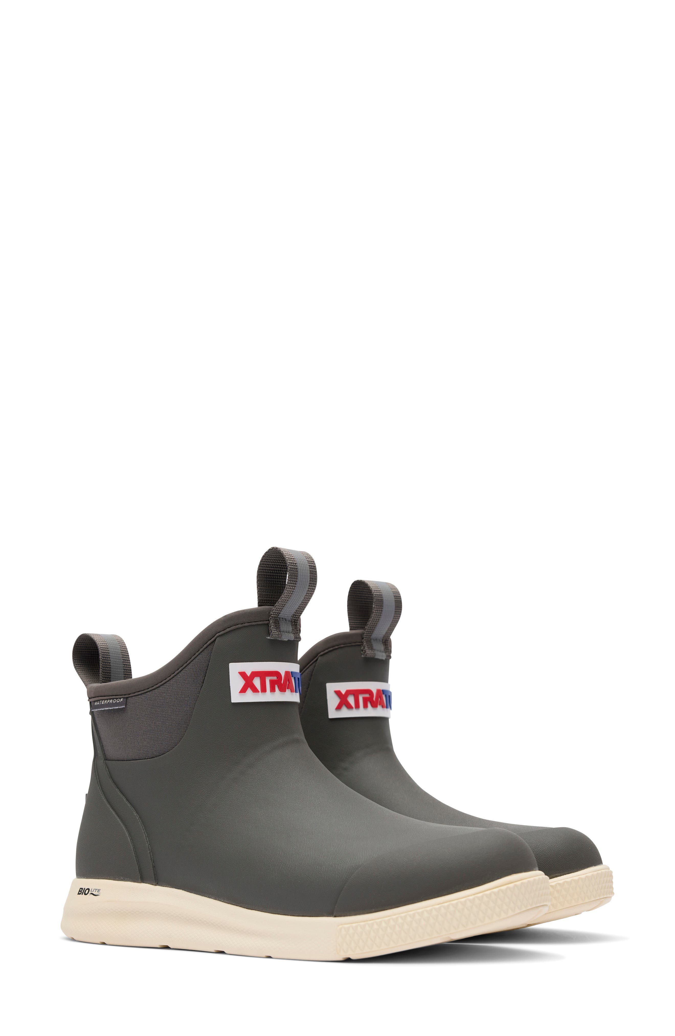 XTRATUF Waterproof Ankle Deck Sport Boot, Alternate, color, Dark Gull Gray