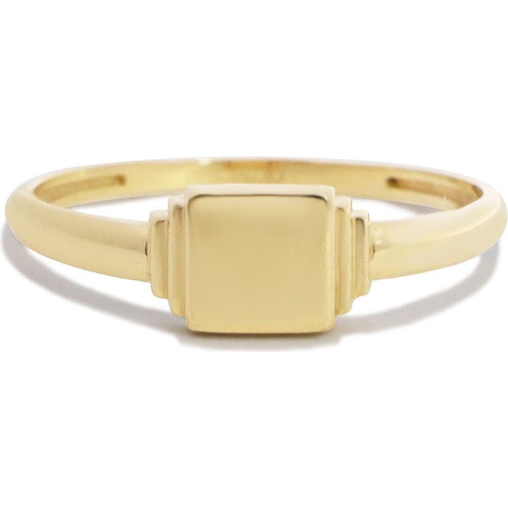 The Lovery Fine Jewelry Square Signet Ring In Gold