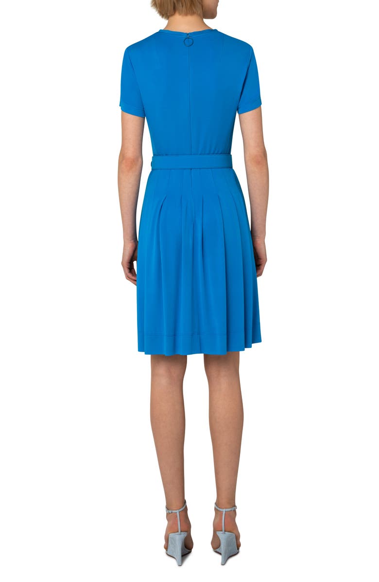 Akris punto Belted Jersey Knit Dress, Alternate, color, 