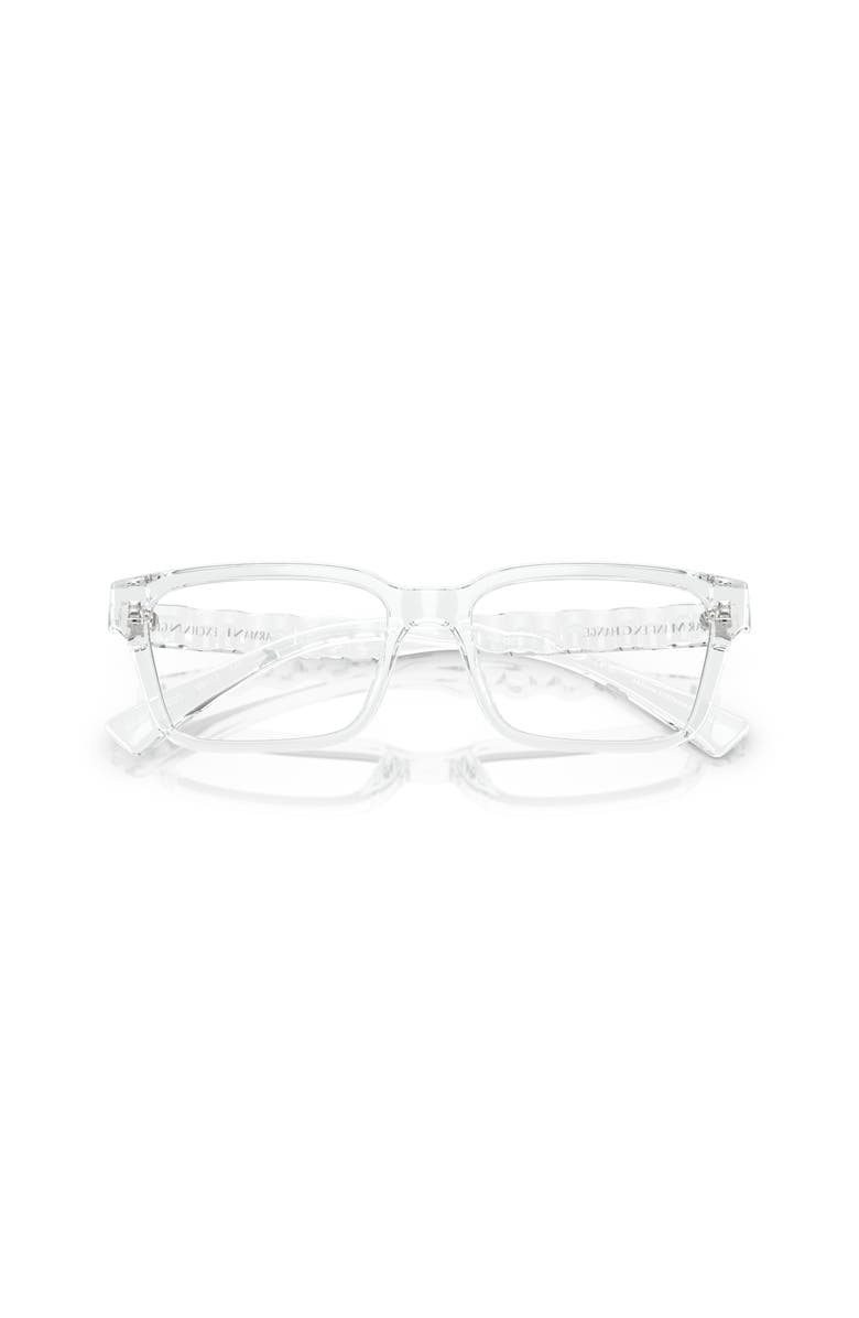Armani Exchange 55mm Rectangle optical glasses, Alternate, color, Transparent