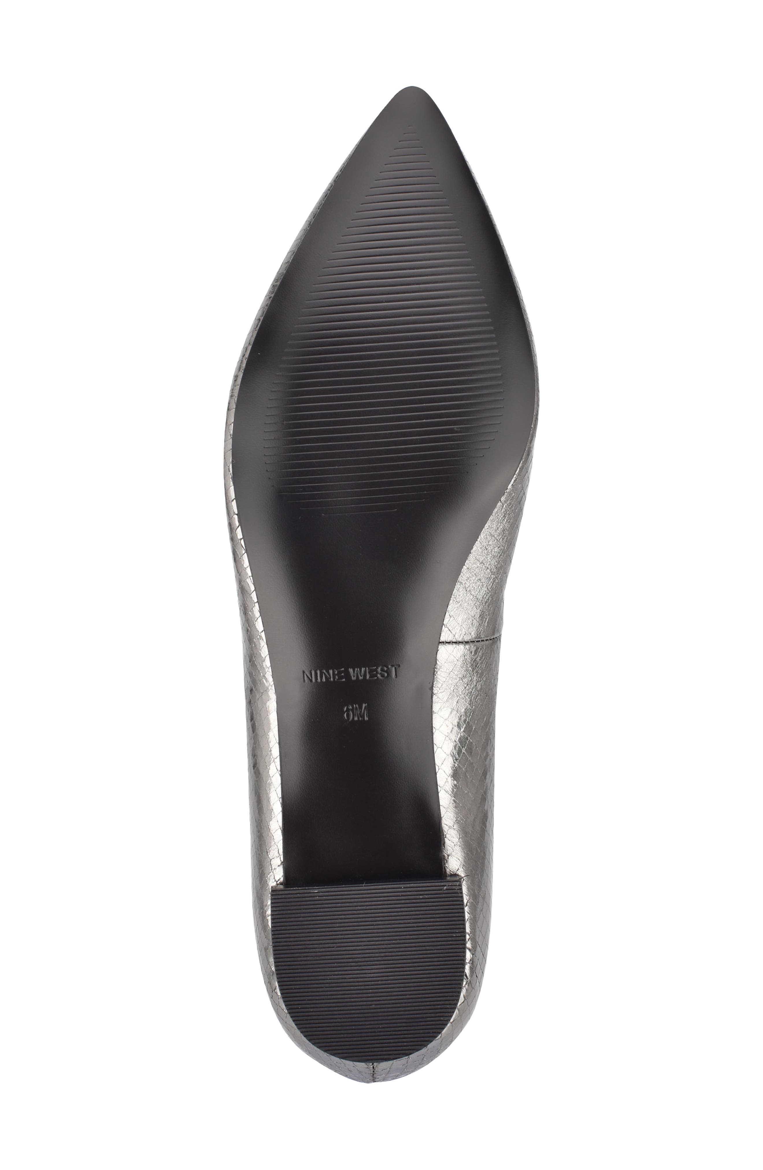 'Abay' Pointy Toe Loafer, Alternate, color, PEWTER METALLIC SNAKE