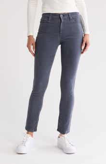 AG Mari High Waist Slim Ankle Straight Leg Corduroy Pants