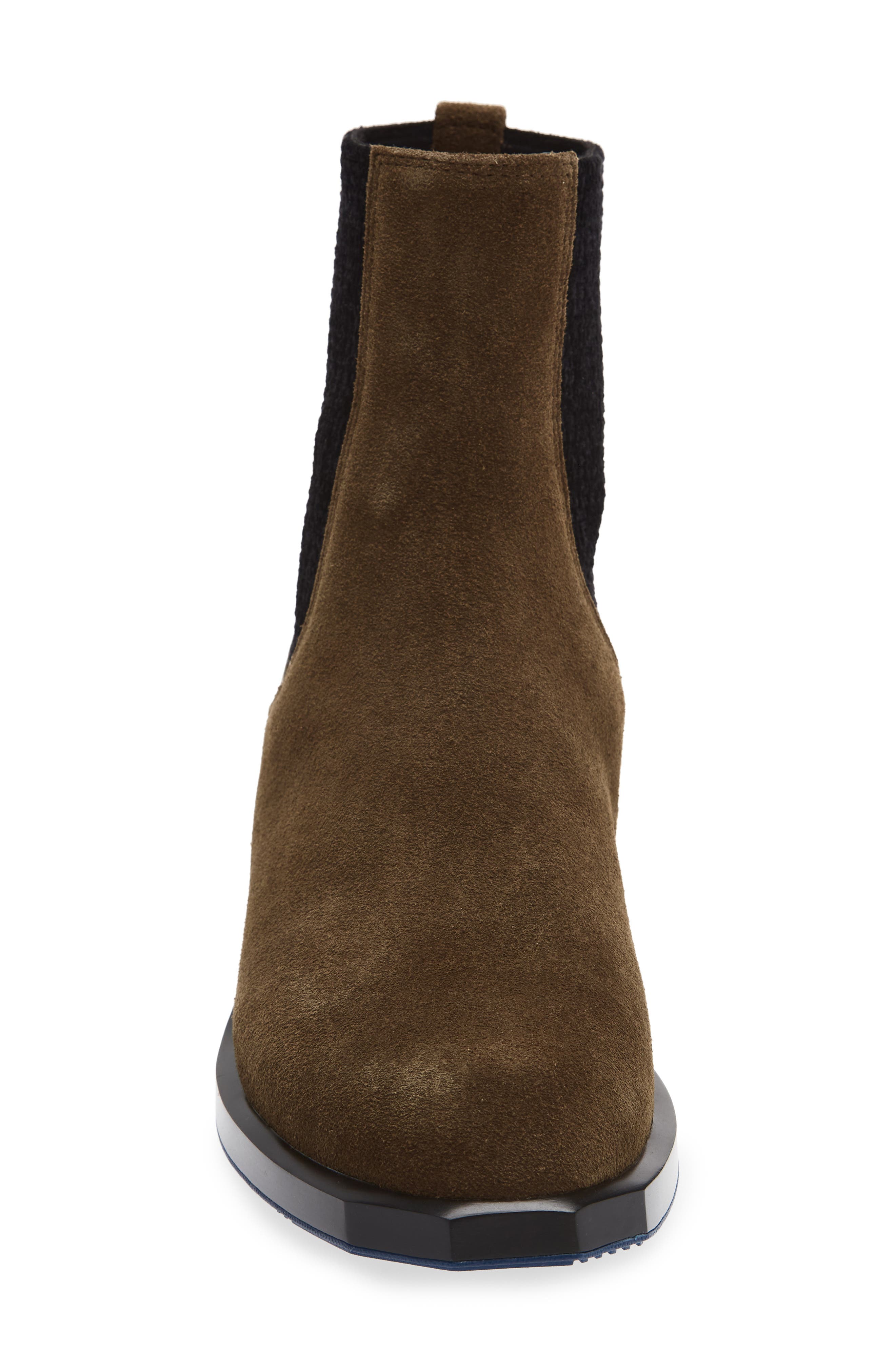 Forma Ena Leather Chelsea Boot, Alternate, color, KHAKI