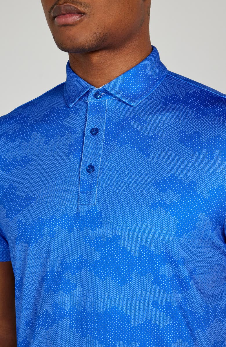 Redvanly Arundel Digital Cloud Print Performance Golf Polo, Alternate, color, 