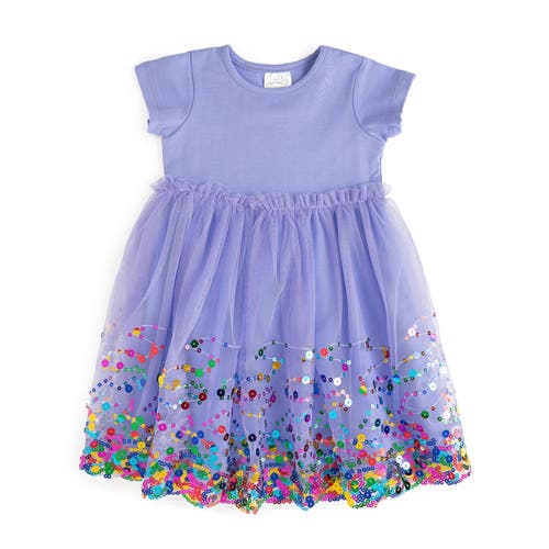 Sweet Wink Girls' Lavender Confetti Short Sleeve Tutu Dress - Little Kid, Big Kid In Lavender