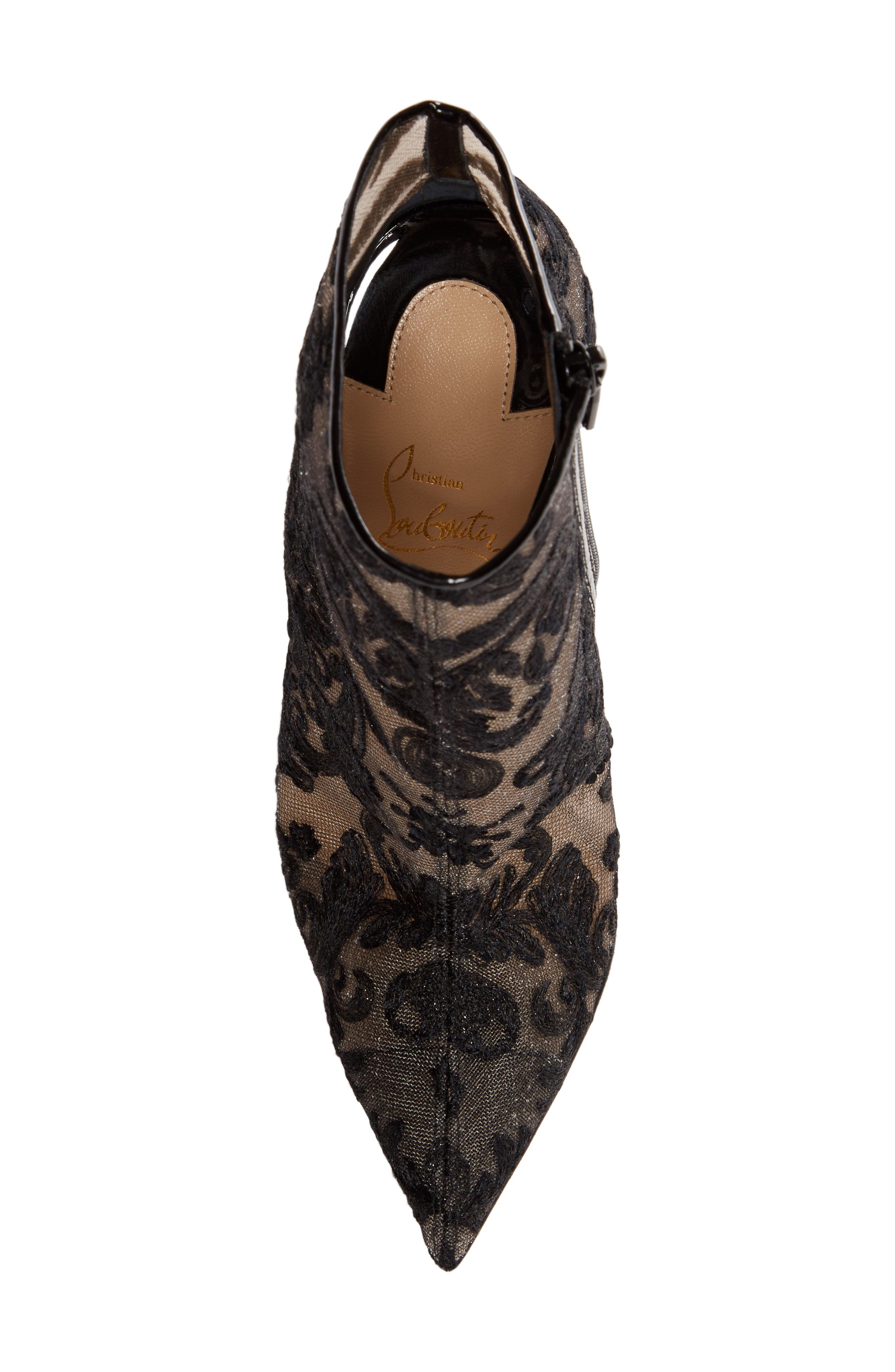 Lace Bootie, Alternate, color, BLACK