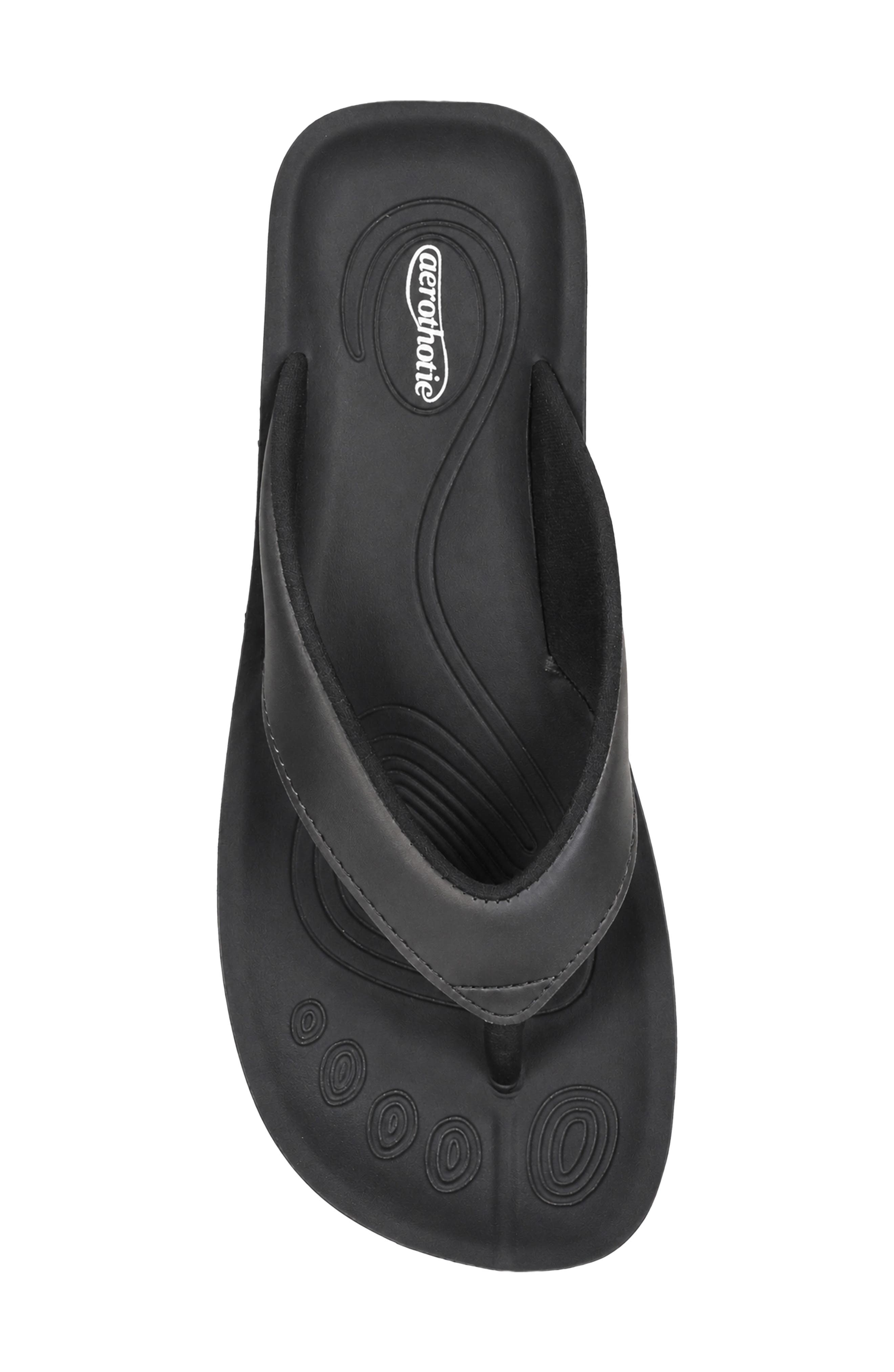 Fallon Flip Flop, Alternate, color, BLACK