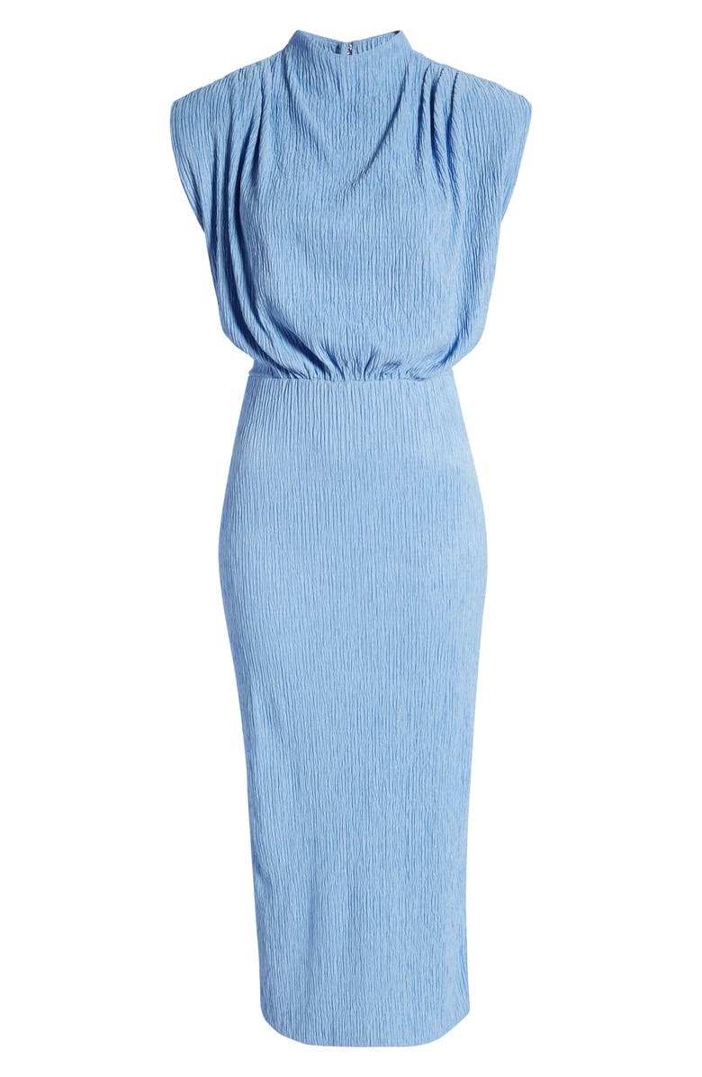 Saylor Fione Plissé Midi Dress, Alternate, color, Cornflower Blue