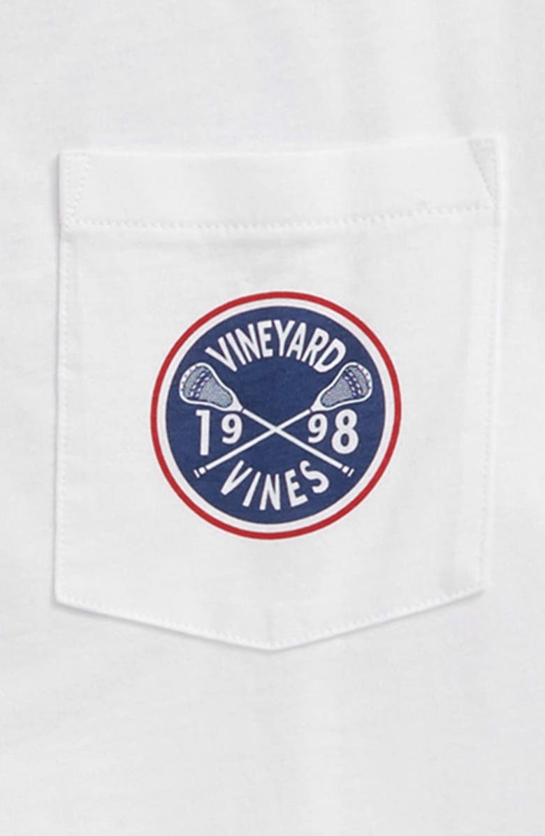 vineyard vines Lacrosse Crest Long Sleeve Pocket T-Shirt, Alternate, color, 