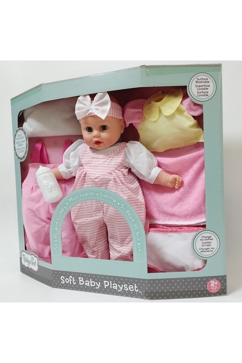 16" Soft Baby Doll Playset, Alternate, color, Multicolored